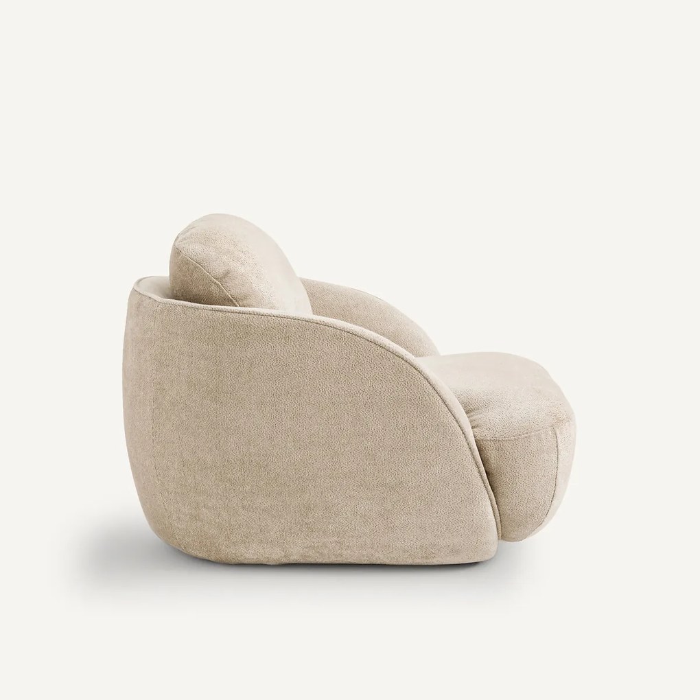 Fauteuil XL in fluweel, bolvormig, Alpine
