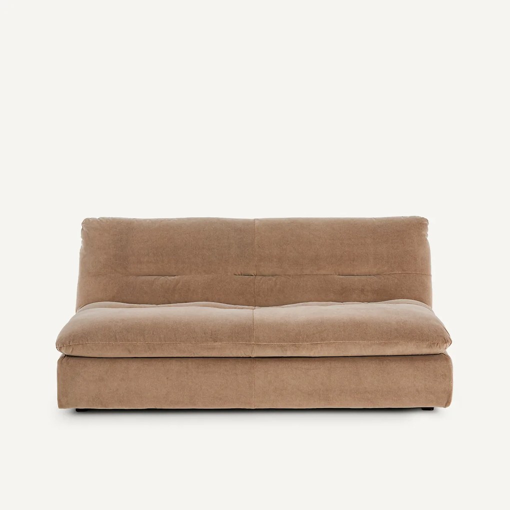 3-zits modulaire bank in stonewashed fluweel, GIULIANO