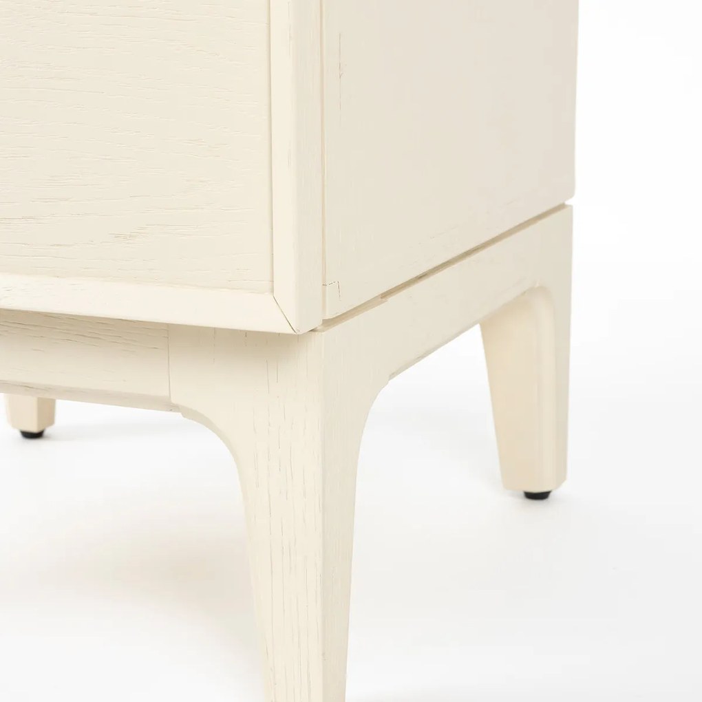 Zuiver June Design Nachtkastje Beige Hout - 45x45x60cm.