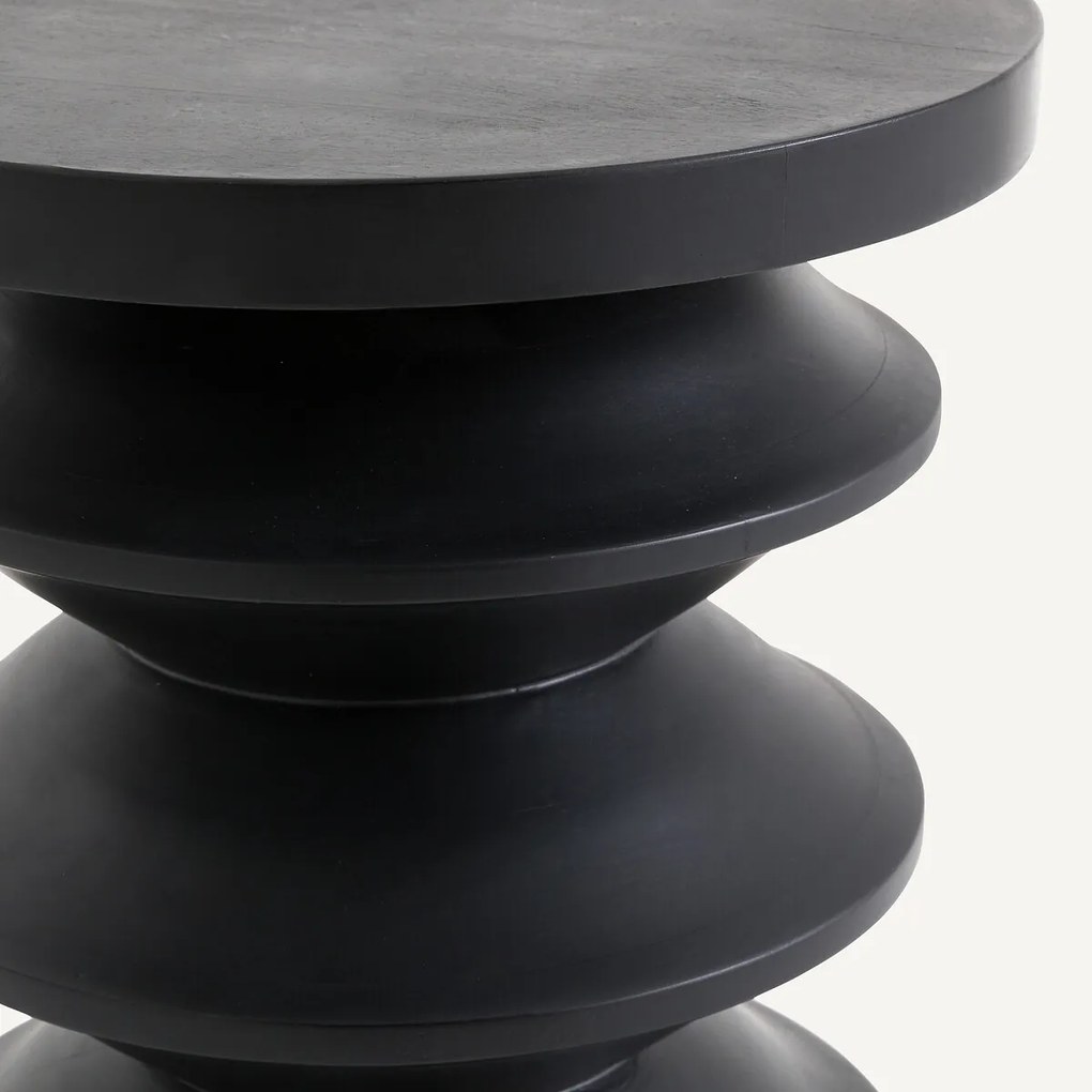 Bijzettafel van massief mangohout, Thilde