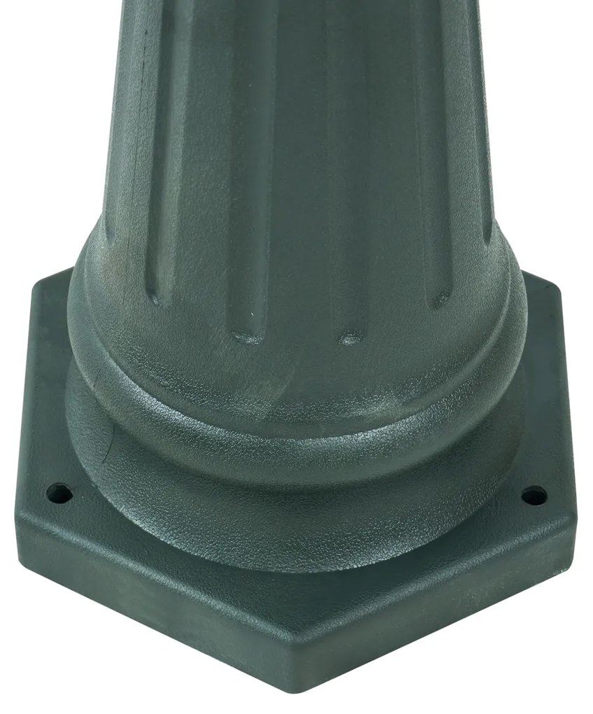 Klassieke buiten lantaarn donker groen 217cm 3-lichts IP44 - New Haven