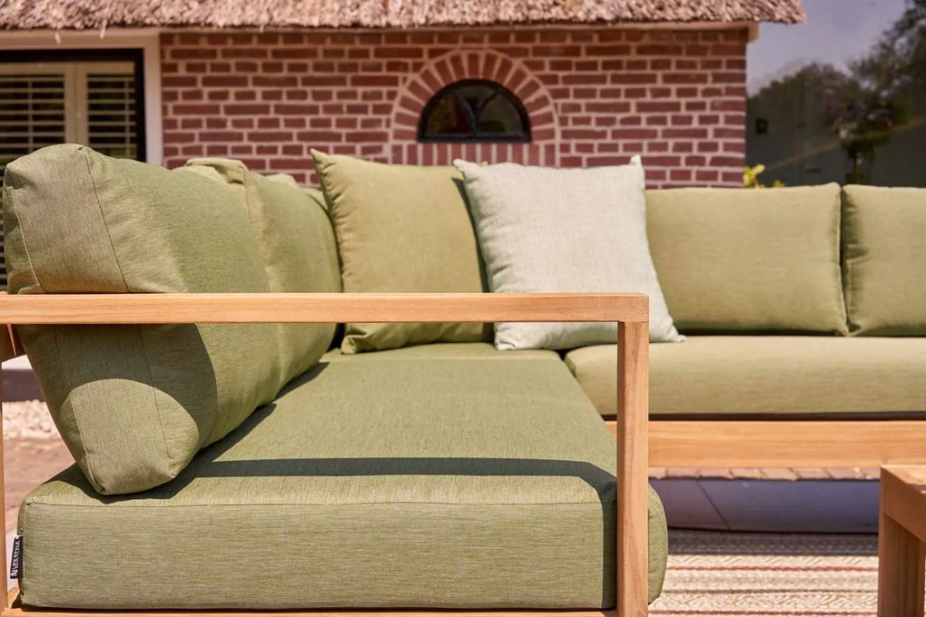Hoek loungeset  Teak Old teak greywash 5 personen Garden Collections Newbury