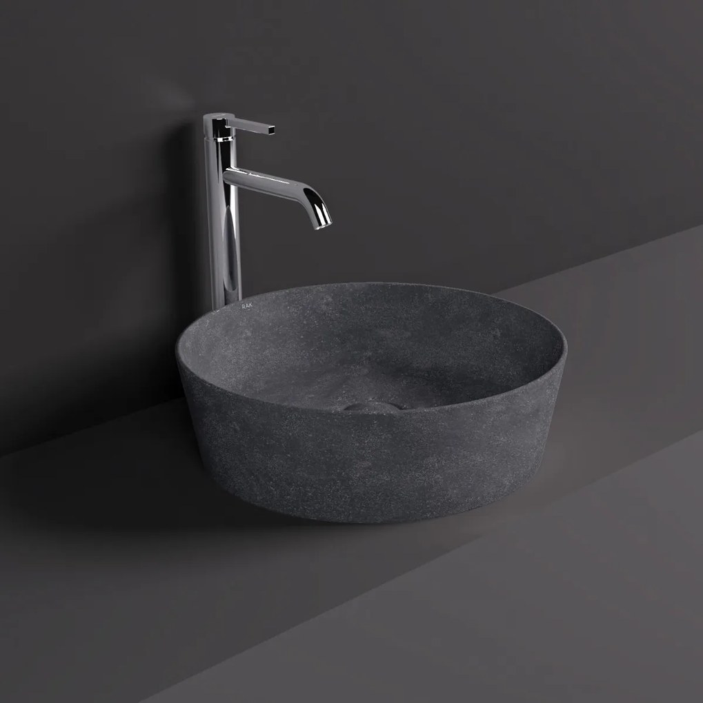 Rak Skin ronde waskom 42cm antraciet beton