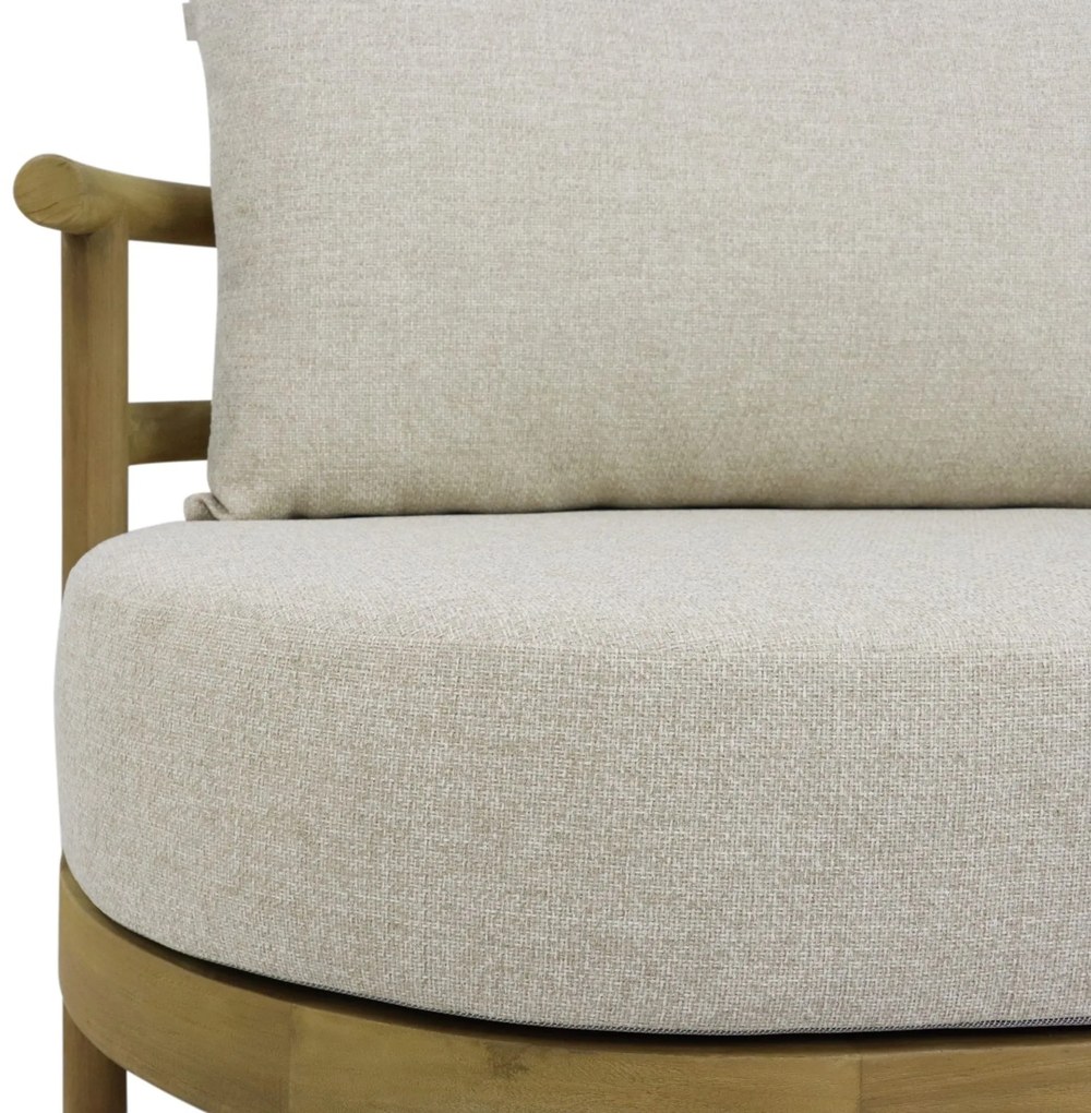 Tuinstoel Teak Old teak greywash Santika Kayu