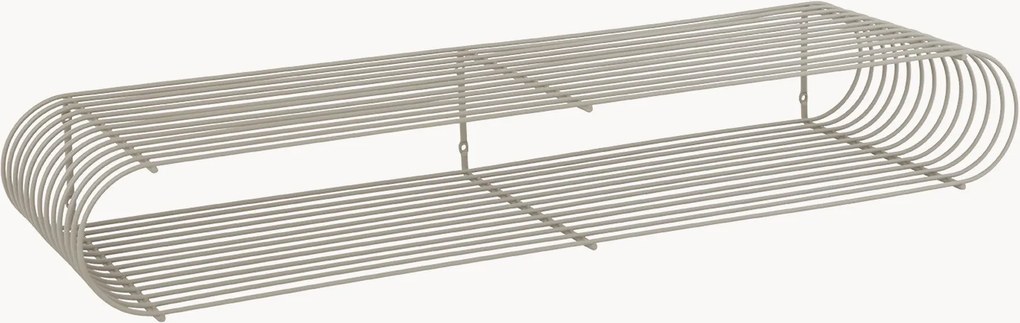 Metalen wandrek Curva, B 80 cm