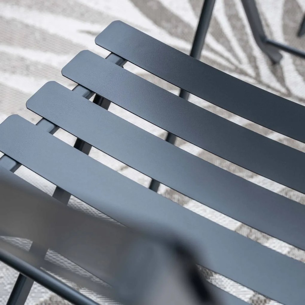 Garden Impressions Pisa bistro tuinset 3-delig - donker grijs