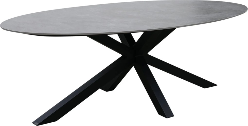 Puccini dining tuintafel 220x120 cm ovaal keramisch blad