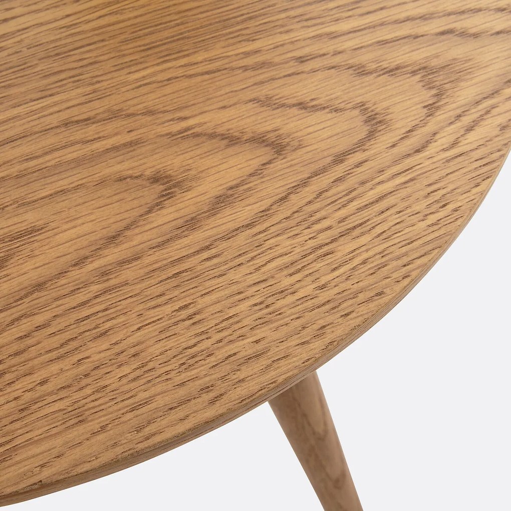 Eiken en gefineerd bijzettafeltje, Quilda