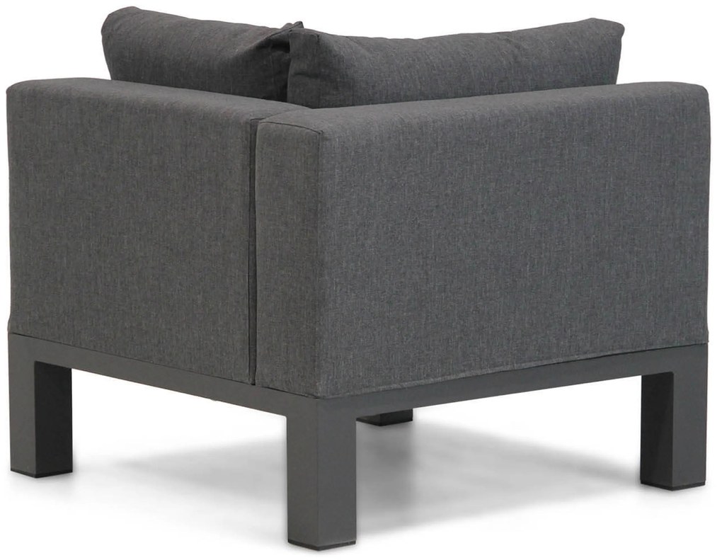 Hoek loungeset 5 personen Aluminium/Outdoor textiel/Aluminium/teak Grijs  Lifestyle Garden Furniture Club/Montana