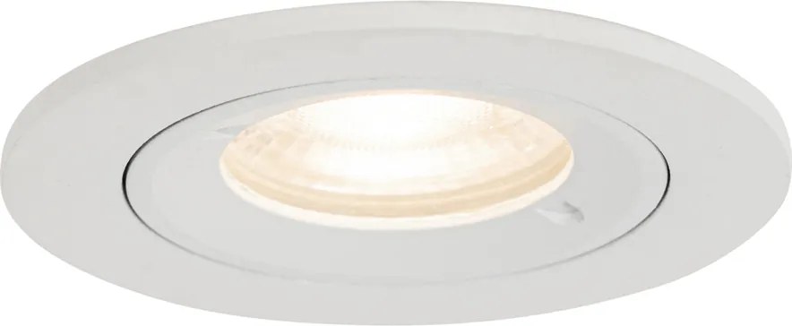Smart inbouwspot wit rond  IP44 incl. Wifi GU10 50mm - Xena