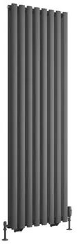 Eastbrook Tunstall dubbele radiator 55x180cm 1904W antraciet