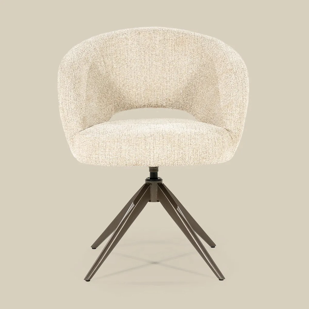 Ronde Eetkamerstoel Beige