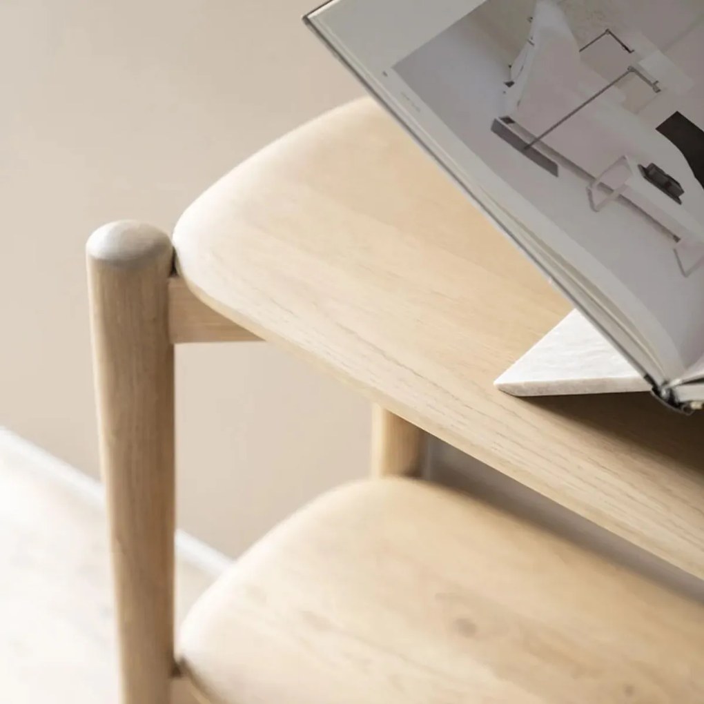 Design Wandtafel Licht Eiken Hout - 130 X 40cm.