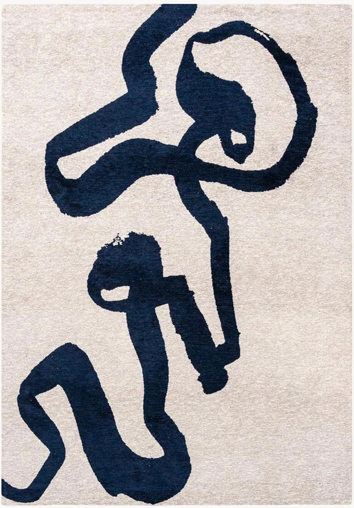 Wasbaar jacquard in- & outdoor vloerkleed Ribbon