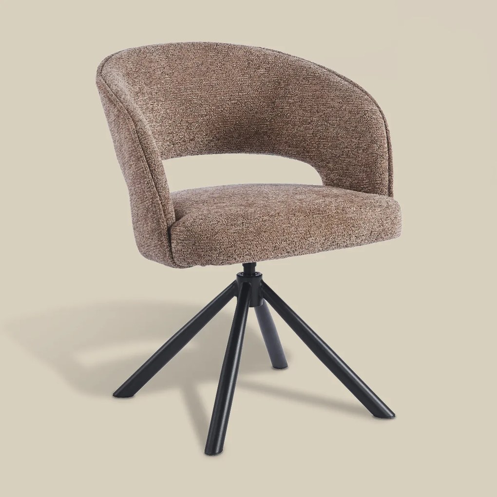 Eetkamerstoel Met Open Rugdetail Bruin