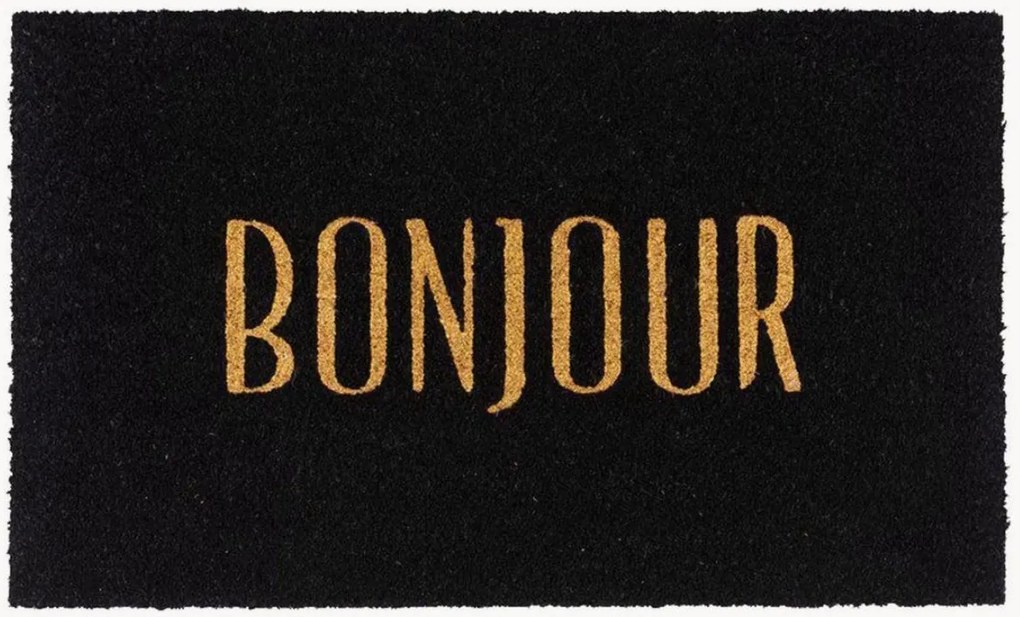 Kokos deurmat Bonjour