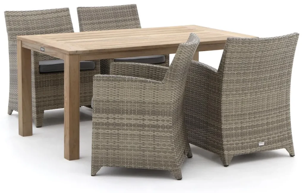 Forza Barolo/ROUGH-S 160cm dining tuinset 5-delig