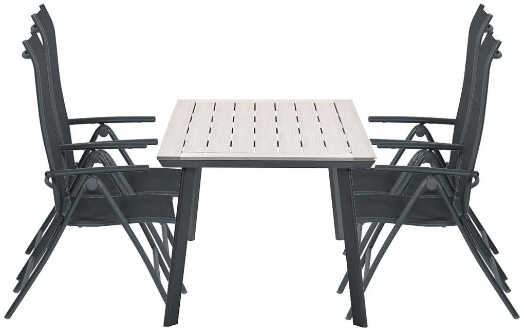 Garden Impressions Santos tuinset 5-delig - Penedo tafel 160x90 cm