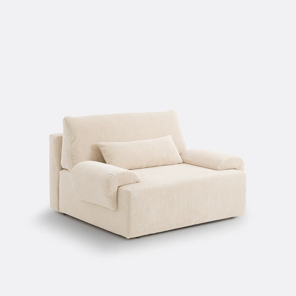 2-zits corduroy slaapbank met koffer, MAONA