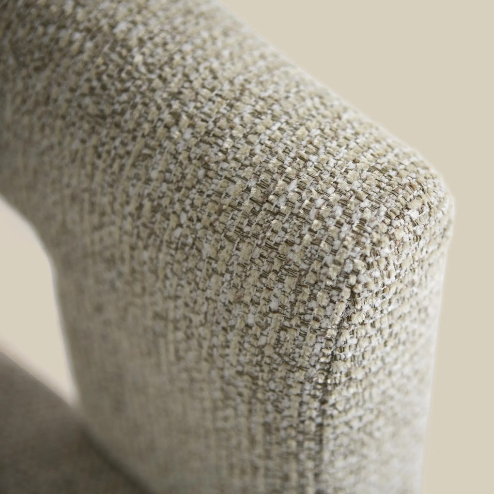 Wabi Sabi Eetkamerstoel Beige Volledig Stof