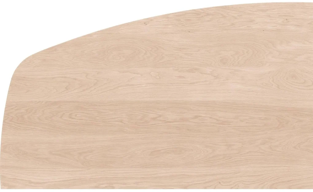 Goossens Excellent Eettafel Floyd, Semi ovaal 180 x 100 cm