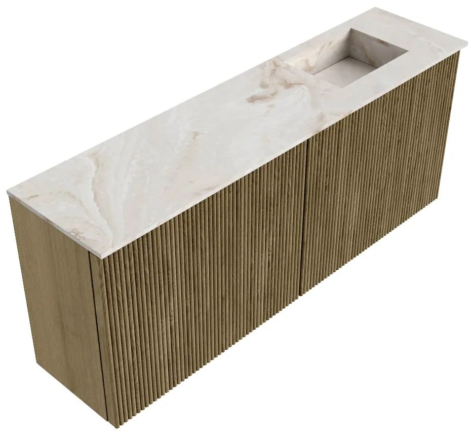 Mondiaz Joya DLux 100cm toiletmeubel dusk met wastafel faye rechts 1 kraangat frappe