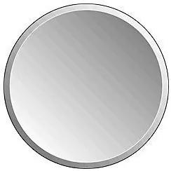Plieger Charleston 4mm ronde spiegel met facetrand Ø50cm zilver