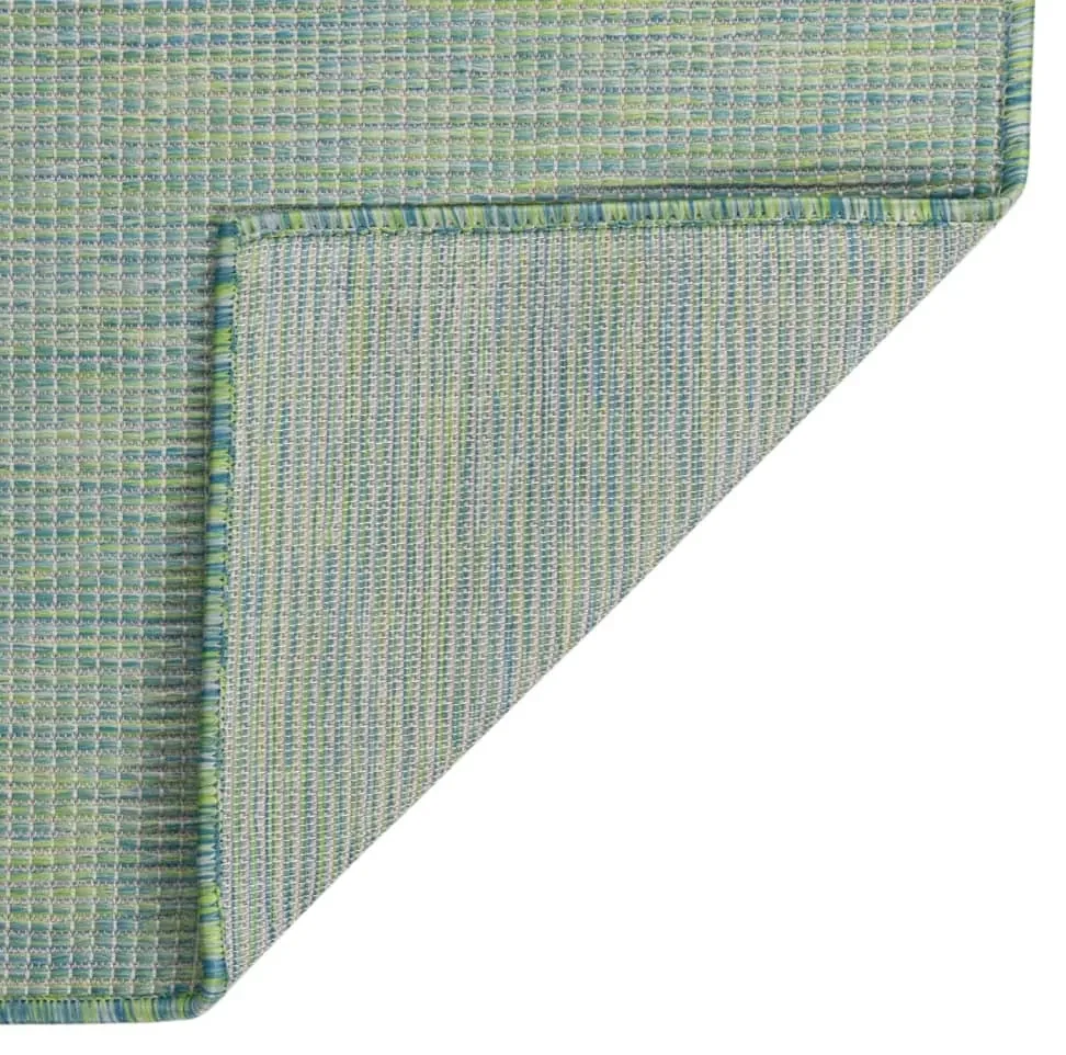 vidaXL Buitenkleed platgeweven 160x230 cm turquoise