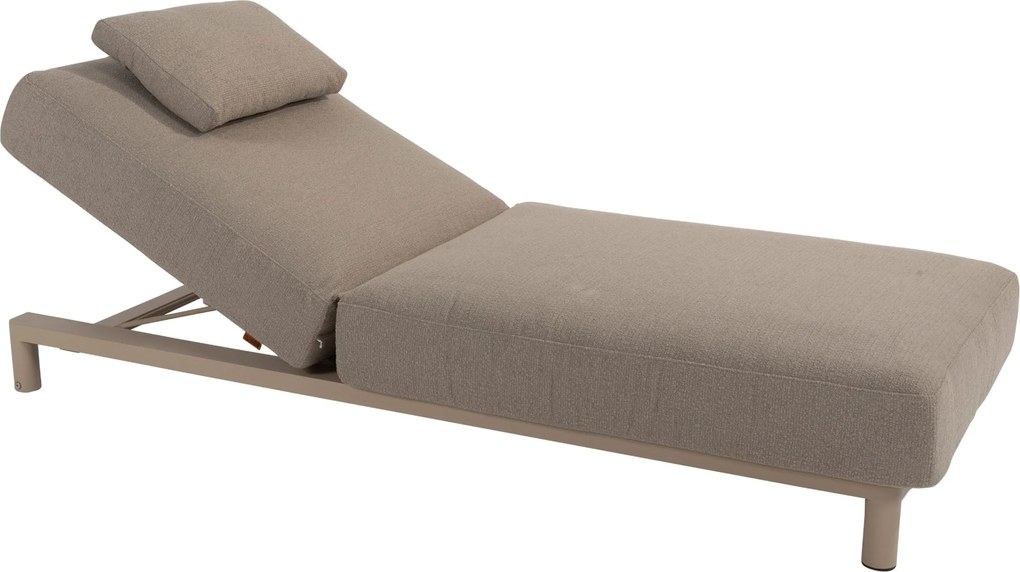 4 Seasons Outdoor Seasons Madeira Sunbed With Cushion And Head Support Latte Textiel Taupe