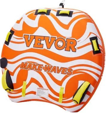 VEVOR Fun Tube Set voor varen, opblaasbare sleepboten voor 1-2 personen, 154 kg Watersport sleepbare tube voor het trekken van boten - met vinnen, dubbel gestikte nylon hoes en gevoerde handgrepen