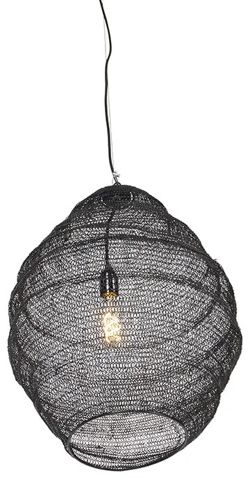 Oosterse hanglamp zwart 45 cm - Nidum L