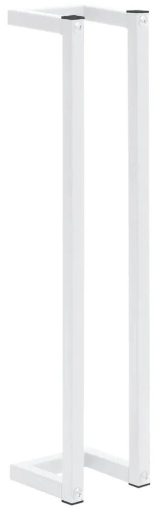 vidaXL Handdoekenrek 12,5x12,5x60 cm staal wit