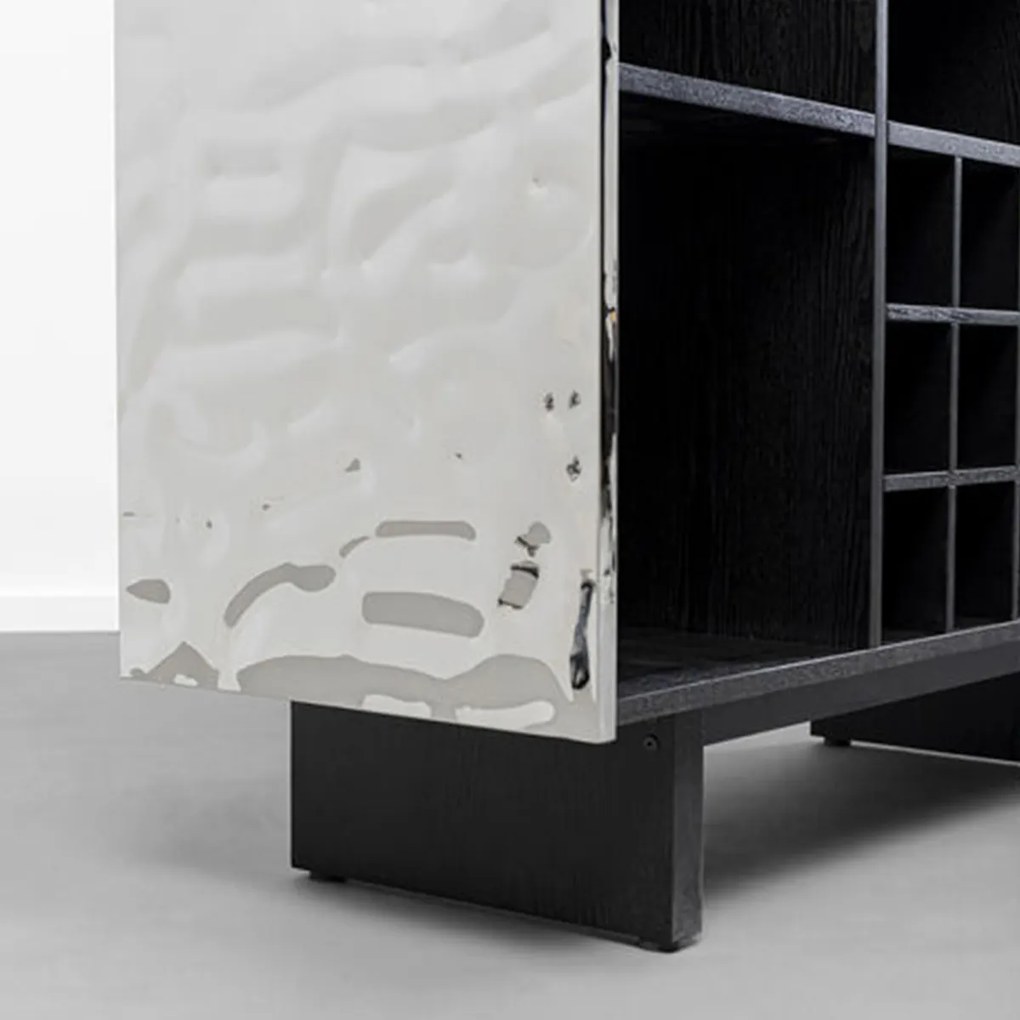 Kare Design Caldera Chroom Design Thuisbar - 120x48x105cm.