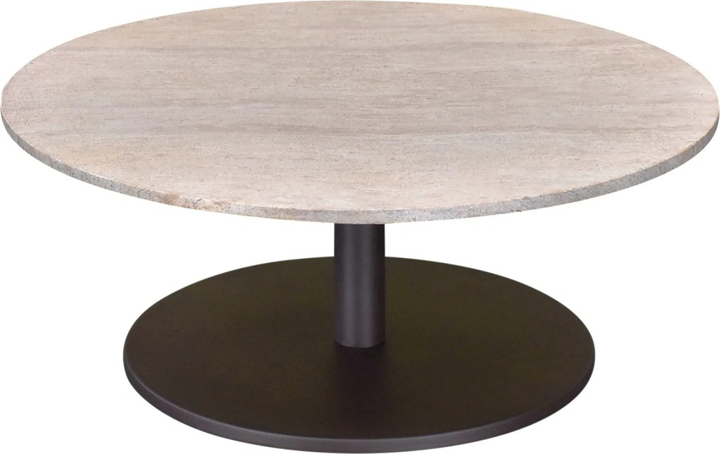 Lido lounge tafel 80x80x35 cm terre polystone travertine