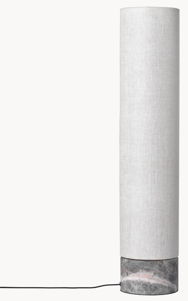 Dimbare LED vloerlamp Unbound met marmeren voet, in verschillende formaten