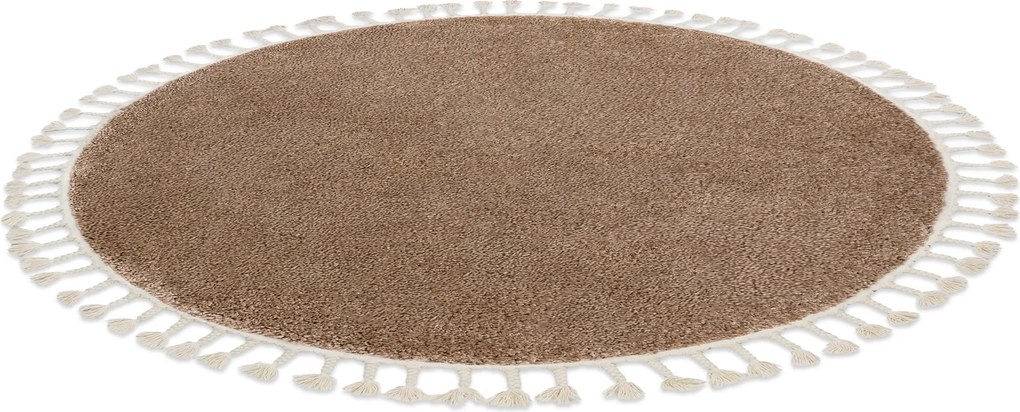 Tapijt BERBER 9000 ROND beige, Berber marokkaanse shaggy