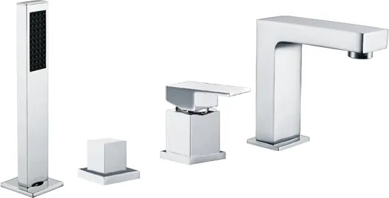 Mexen Cube badkuipkraan, chroom - 72932-00
