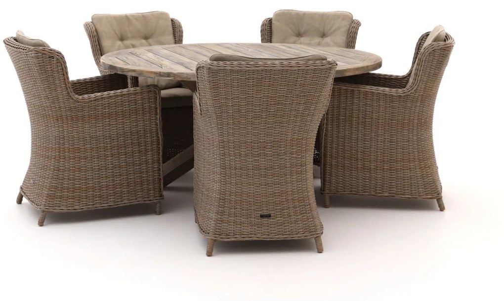 Intenso Milano/ROUGH-Y ø 150cm dining tuinset 6-delig