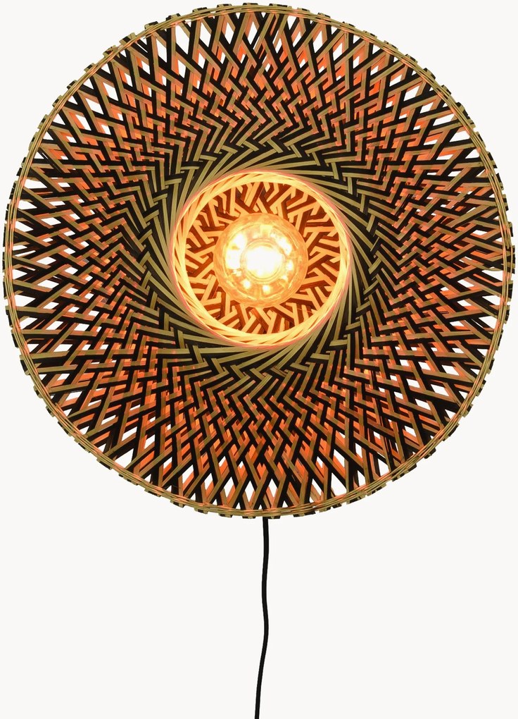 Wandlamp Bali van bamboehout