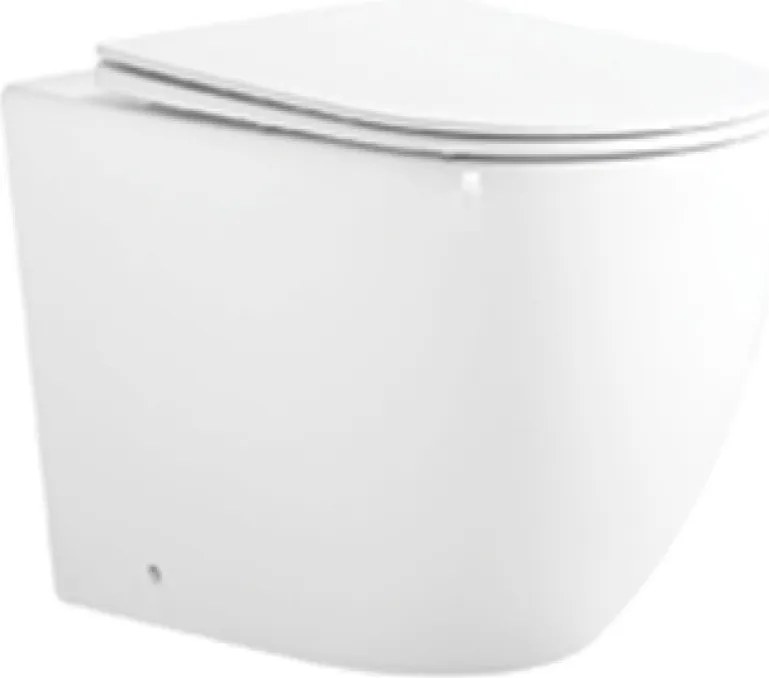 Mexen Lena staand toilet Rimless Tornado met zacht sluitende slanke zitting, duroplast, glanzend wit - 3222T4000