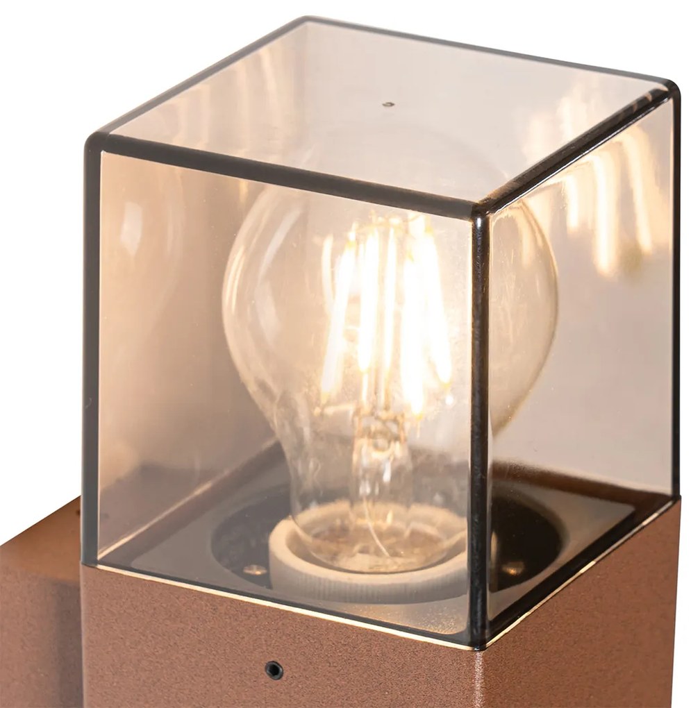 Industriële buiten wandlamp roestbruin IP44 - Denmark Industriele / Industrie / Industrial E27 IP44 Buitenverlichting
