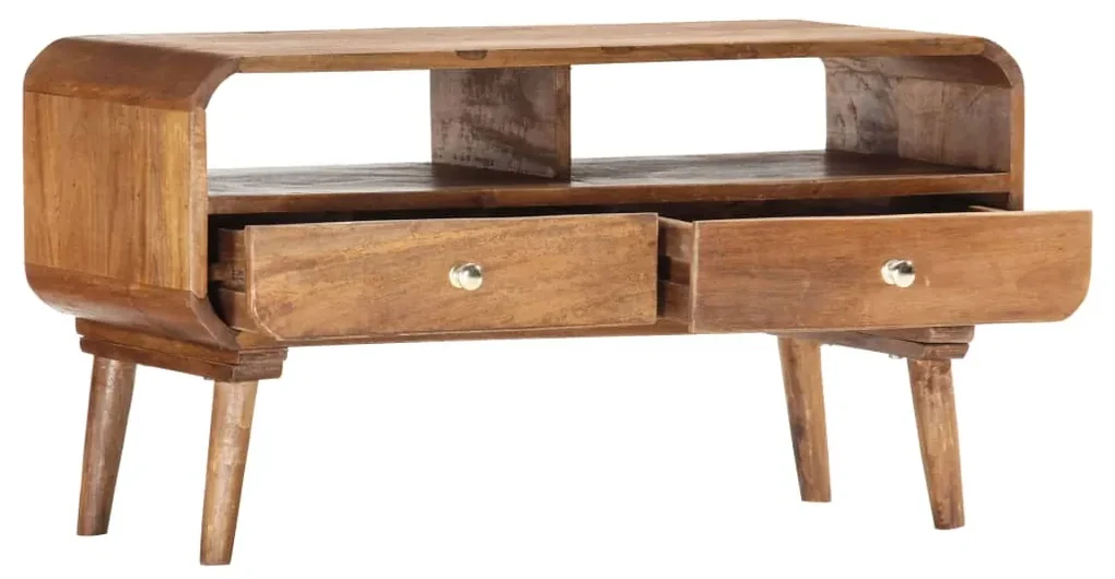 vidaXL Tv-meubel 90x30x47 cm massief mangohout