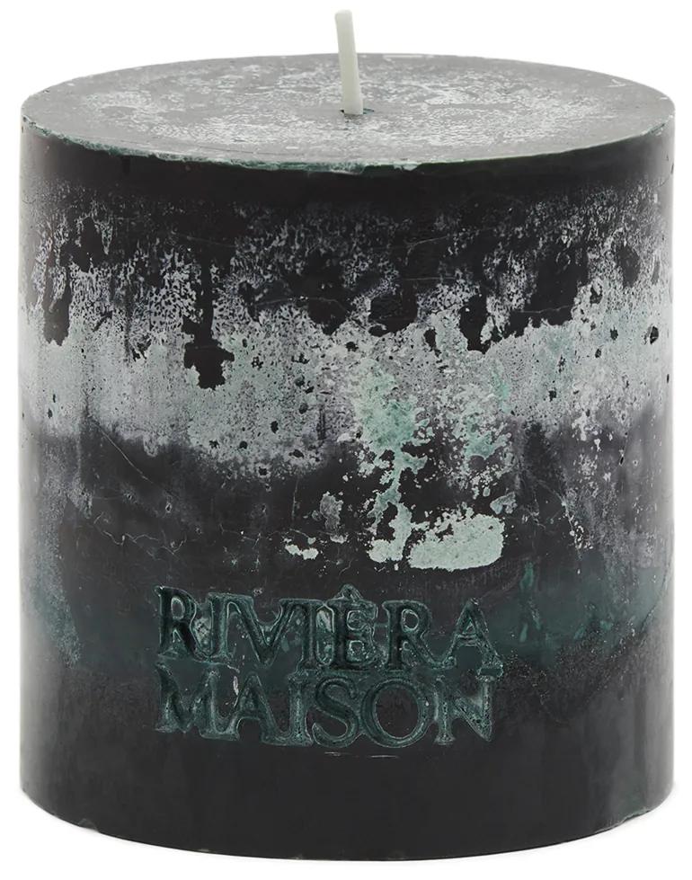 Rivièra Maison - Pillar Candle ECO black 10x10 - Kleur: zwart