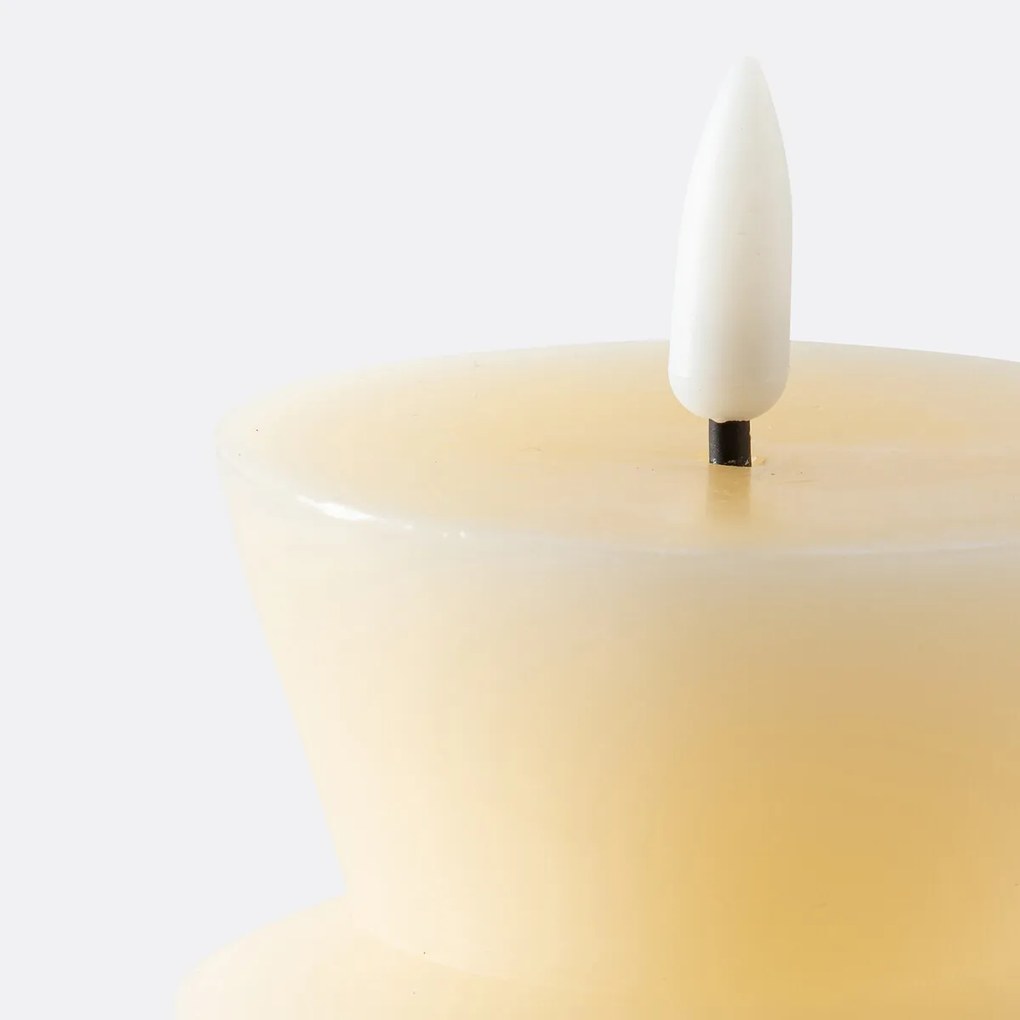 LED kaars in wax H14,6 cm, Caspar