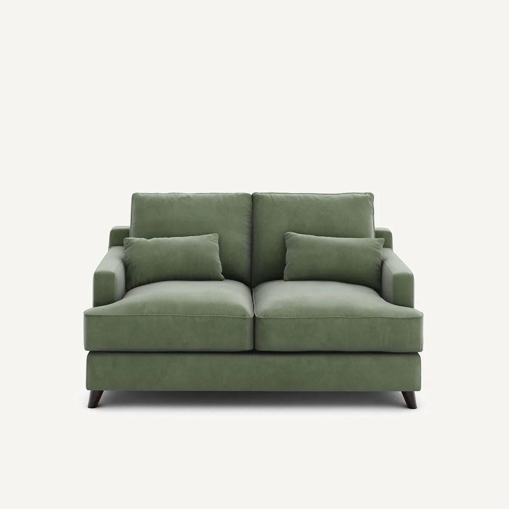 Compacte bank in fluweel, Alwine