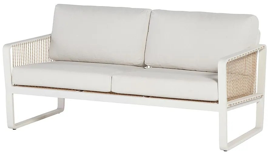 4 Seasons Outdoor | Largo 2,5 seater bench, white  Tuinbank    Wit weerbestendig