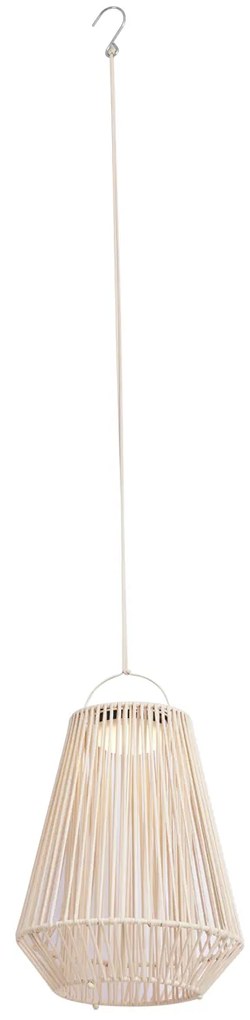 Buitenlamp Bohemian tafellamp beige incl. LED 3-staps dimbaar IP54 solar oplaadbaar - DucaBohemian IP54 Bohemian Buitenverlichting rond