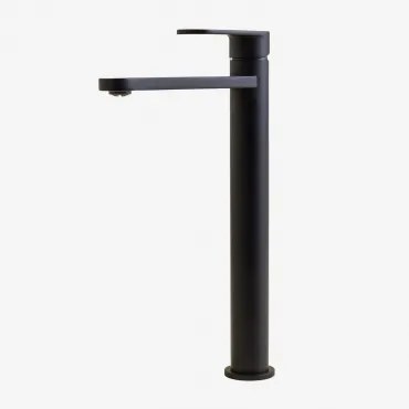 Alameda Messing Wastafelkraan ↑30 Cm & Matzwart - Sklum
