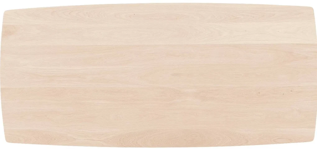 Goossens Excellent Eettafel Floyd, Semi rechthoekig 220 x 100 cm