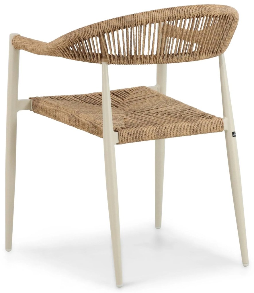 Tuinset 6 personen 220 cm Aluminium/rope Taupe Lifestyle Garden Furniture Granada/Tavano